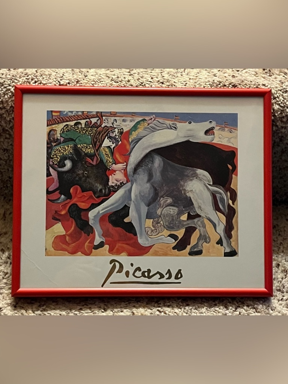 Picasso - Bullfighter: Death of the Torero print.